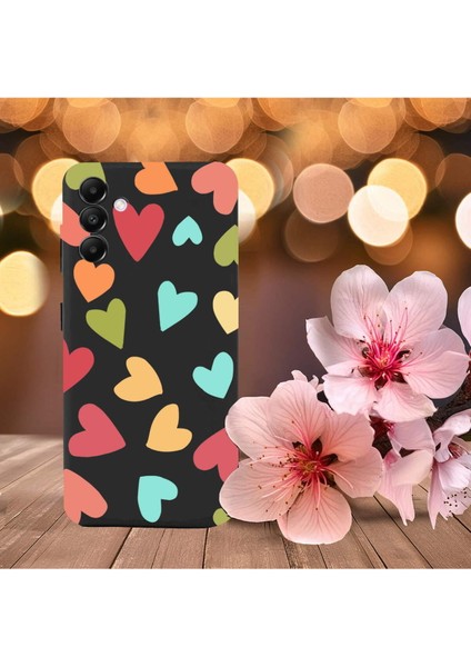 Samsung Galaxy A05S ile Uyumlu Tropikal Kalpler (0214B) Tasarımlı Siyah Lansman Kılıf indirimleri