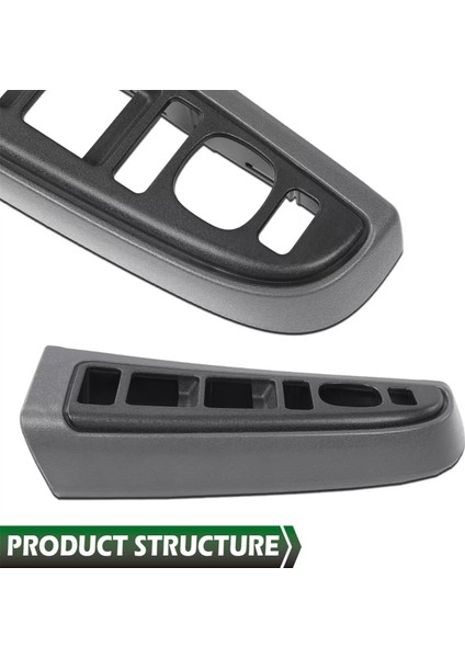 Chevy Silverado Gmc Sierra 03-07 Kol Dayanağı Üst Paneli Açık Gri Için 1 Çift Ön Cam Anahtarı Çerçevesi 89045128 89045120 (Yurt Dışından) indirimleri