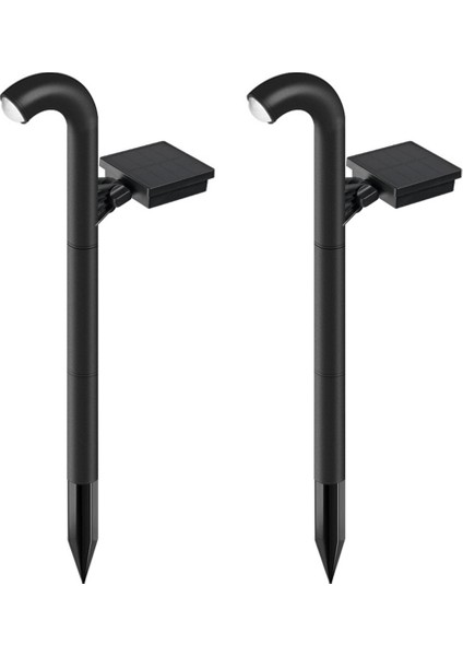 Güneş Enerjili Dış Mekan Yol Lambası Peyzaj Lambası Su Geçirmez 2 Adet (Yurt Dışından)