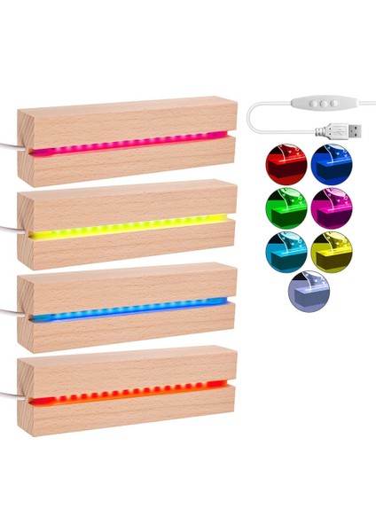 LED Ahşap Soket, LED Işık Tabanı, USB Ahşap Taban, LED Işık Soketi (Yurt Dışından)