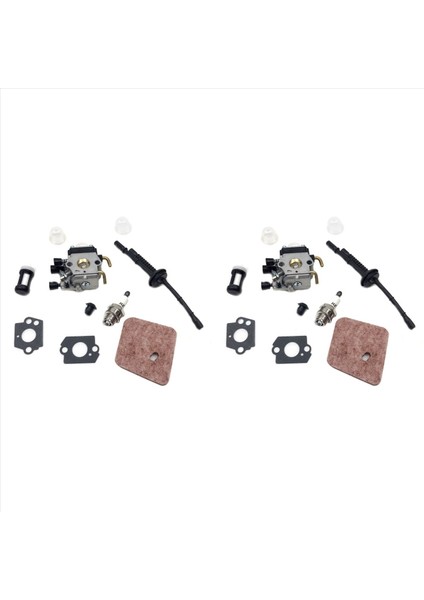 2x Karbüratör Stihl HS45 FS55 FS310 Çit Düzeltici Zama C1Q-S169B 4140 120 0619 FC75 FC85 FS38 FS45 FS45C C1Q-S66 (Yurt Dışından)