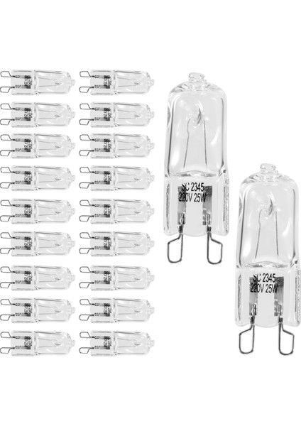 20 Adet G9 Halojen Ampul, 25W Şeffaf Halojen Lambalar, Kısılabilir, Avizeler, Kolye Uçları ve Peyzaj Aydınlatmaları Için Sıcak Beyaz 2800K (Yurt Dışından) modelleri