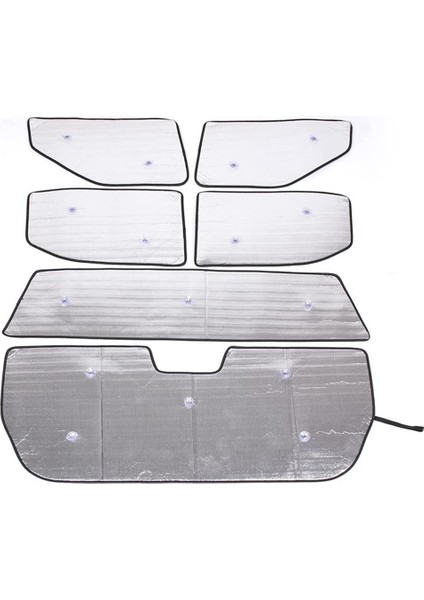 Rivian R1T 2022-2024 Için Araç Ön Cam Güneşlik Seti Güneşlik Yan Arka Cam Gölgelik Kapağı Aksesuarları (Yurt Dışından)