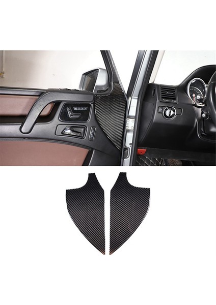 Mercedes-Benz G-Class W463 2013-2018 Için Gerçek Karbon Fiber Kapı Çarpışma Önleyici Minder Araç Iç Mekan Modifikasyon Parçaları (Yurt Dışından) fırsatları