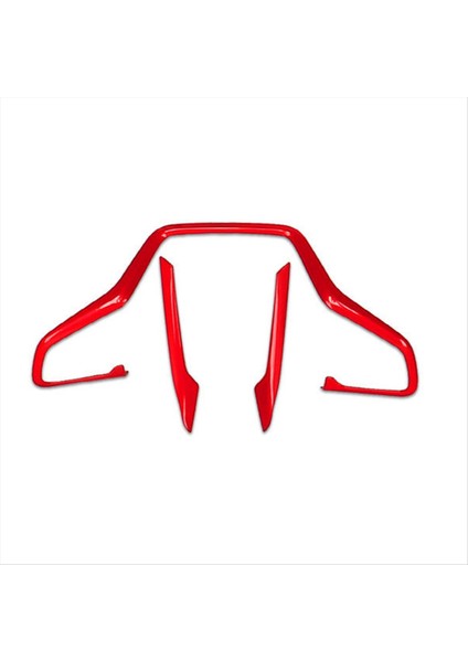 Honda Civic Için Kırmızı Araba Iç Direksiyon Simidi Kılıfı Döşemesi (Yurt Dışından)