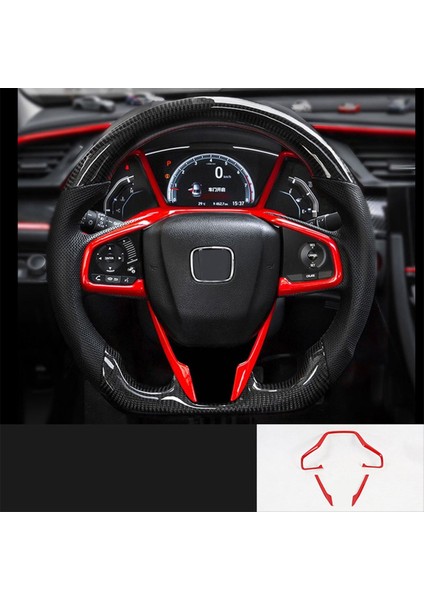 Honda Civic Için Kırmızı Araba Iç Direksiyon Simidi Kılıfı Döşemesi (Yurt Dışından) fiyatları