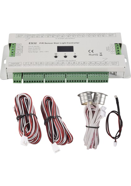 32CH ES32 Pır Sensörlü Merdiven Lambası Kontrol Cihazı Insan Vücudu Kızılötesi Endüktif Anahtar Tek Renk Merdiven Lambası Kontrolü (Yurt Dışından) fiyatları