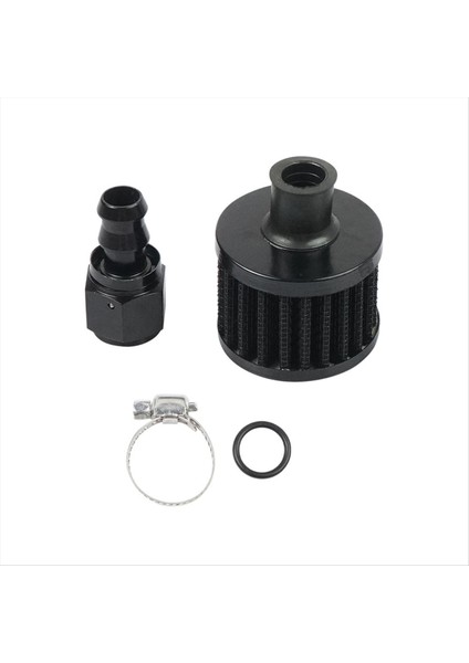 Evrensel 12MM Küçük Motosiklet Soğuk Hava Girişi Filtre Kiti Krank Vaka Havalandırma Kapağı Havalandırma Itme Uçlu Düz An8 (Yurt Dışından)