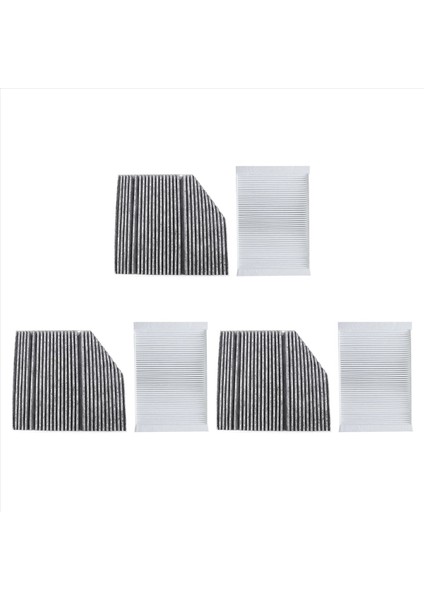 6x Kabin Filtresi Benz C-Class W205 A205 C205 S205 2013-2019 Modeli Dahili Harici Klima Filtresi Seti (Yurt Dışından)