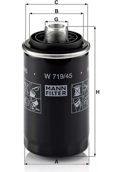 Audı A3 A4 A5 Vw Passat Skoda Yetı Için Araç Yağ Filtresi 06J115561B, 06J115403C (Yurt Dışından) fiyatları