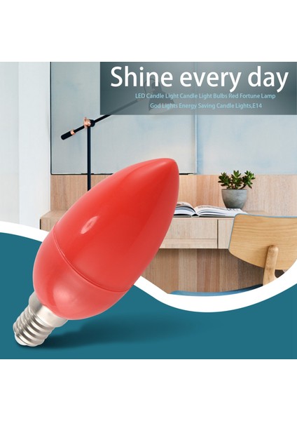 LED Mum Işığı Mum Ampulleri Kırmızı Şans Lambası Tanrı Işıkları Enerji Tasarruflu Mum Işıkları, E14 (Yurt Dışından) fırsatları