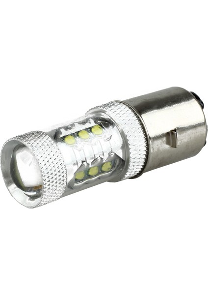 80W BA20D H6 Beyaz 16 LED Motosiklet/moped/atv Far Ampulü (Yurt Dışından)