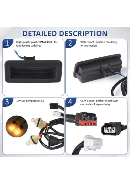 Land Rover Freelander 2 2008-2015 LR083610 Arka Bagaj Kapağı Açma Kolu Anahtarı (Yurt Dışından) fiyatları