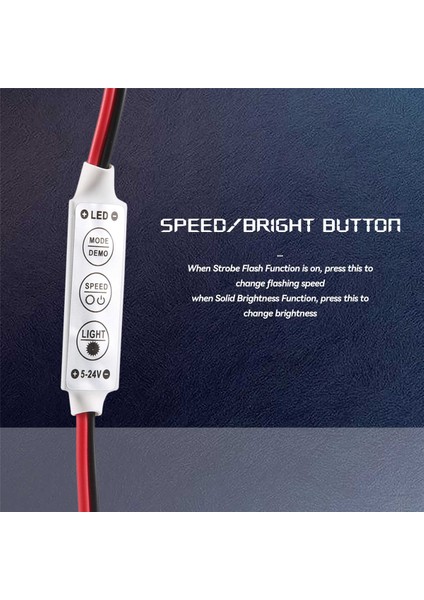 Araba Veya Ev LED Şerit/ampulleri Için Strobe Flaşlı 5 x 12V Kablolu Kontrol Modülü (Yurt Dışından) fırsatları