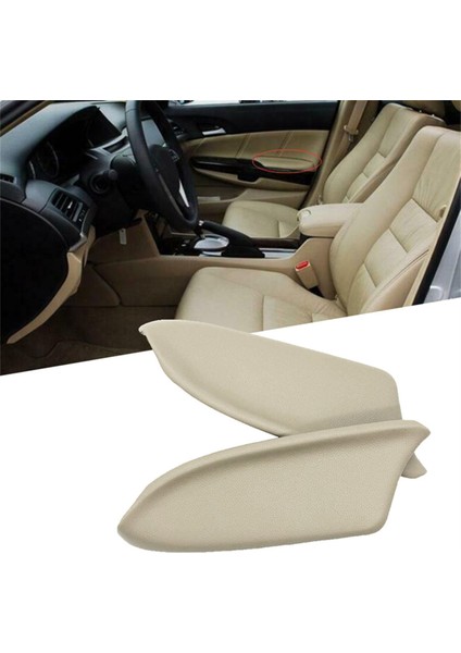 Honda Accord 2008-2012 Için 1 Çift Bej Ön Kapı Kol Dayanağı Taban Plakası Kapağı 83553-TA0-A31ZC 83553TAOA31ZC ,83503TAOA31ZC (Yurt Dışından) modelleri