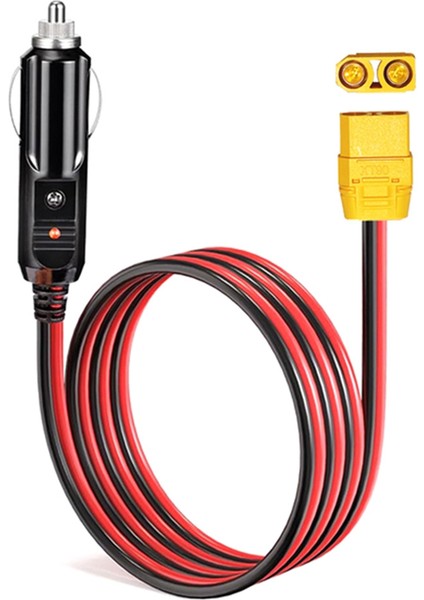 Çakmak Şarj Kablosu XT90 Dişi Konnektörlü Araç Sigara Çakmağı Erkek Fişi Güneş Jeneratörü Güç Istasyonu Için 14AWG 12V (Yurt Dışından)