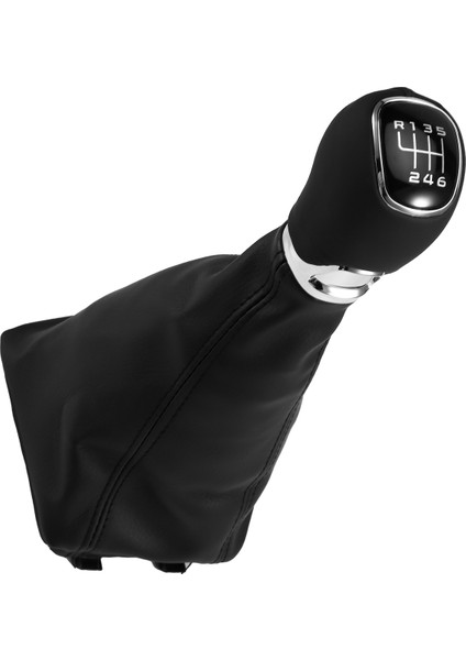 Skoda Octavia A7 Mk3 14-17 Lhd Için 6 Vitesli Vites Topuzu Pu Deri Vites Kolu Toz Kapağı (Yurt Dışından)