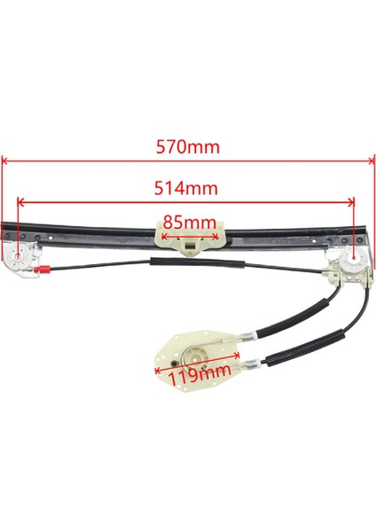 51358159836 Bmw 5' 520I 523I 528I 535I Touring E39 1996-2004 Için Araç Arka Sağ Cam Regülatörü (Yurt Dışından) fırsatları