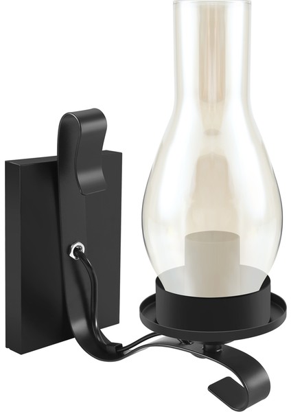 Yatak Odası Için Cam ve Mood Light Dekoratif Lambadan Oluşan Vintage Rustik Duvar Lambası (Ampul Içermez) (Yurt Dışından) modelleri