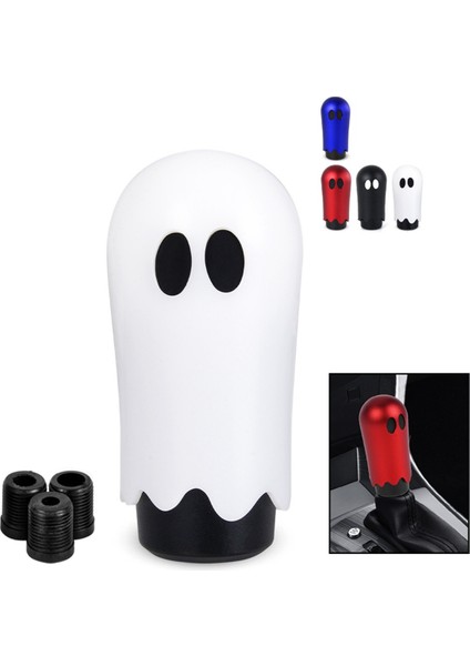 Cadılar Bayramı Tarzı Hayalet Vites Topuzu 3 Adaptörlü M8/10/12 Kişiselleştirilmiş Yaratıcılık Araba Dekorasyonu D (Yurt Dışından) fiyatları