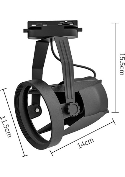 E27 PAR30 Spot Raylı Aydınlatma Braketi Ticari Ev Kullanımı Için Beyaz (Yurt Dışından) fırsatları