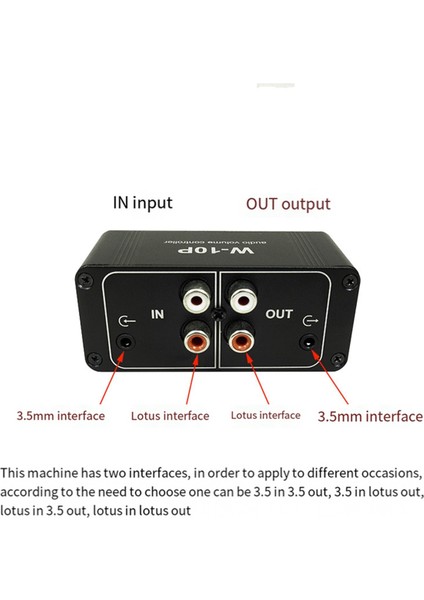 3,5 mm Rca Taşınabilir Ses Kontrol Cihazı Ön Amfisi W-10P Stereo Çift Kanallı Stereo Ses Mini Balance Müzik Ev Sesi (Yurt Dışından) fırsatları