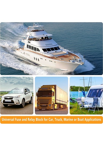 Araba ve Kamyon Için 12V Otomotiv Sigorta Röle Kutusu Evrensel Bloğu - 10 Yuvalı Röle Tutucu, 15 Yuvalı Atc/ato Sigorta Tutucu (Yurt Dışından) indirimleri