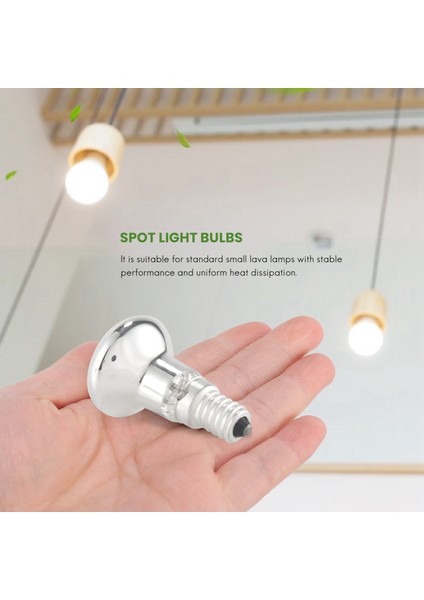 Yedek Lav Lambası E14 R39 30W Spot Vidalı Ampul Şeffaf Reflektörlü Spot Ampuller Lav Akkor 3 Adet (Yurt Dışından) indirimleri