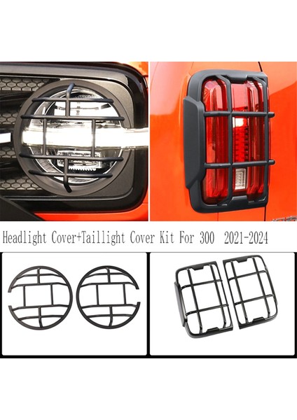 Gwm Great Wall Tank 300 2021-2024 Için Araba Far Kapağı + Arka Lamba Kapağı Kiti Arka Fren Lambası Çerçevesi (Yurt Dışından) fırsatları
