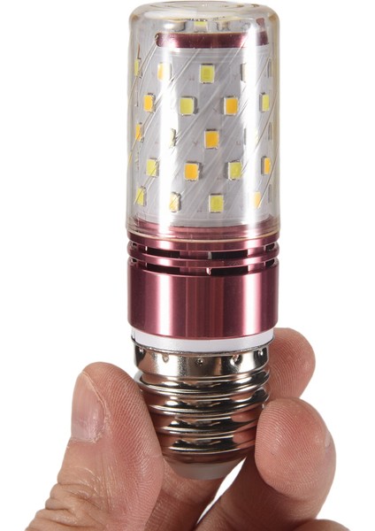 3 Renk Sıcaklığı Entegre Smd LED Mısır Lambası E27 AC85V - 265V Sıcak Beyaz Yüksek Işık Enerji Tasarrufu Küçük LED Ampul 12W (Yurt Dışından)