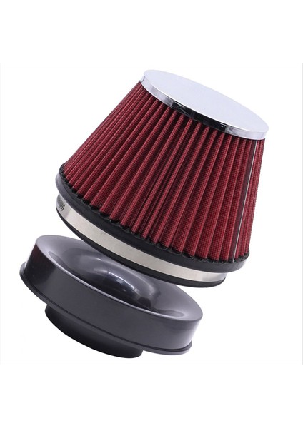 Evrensel Araba 6 Inç 89 mm Yüksek Akışlı Hava Giriş Filtresi Otomobil Sporu (Yurt Dışından)