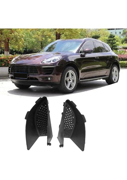 Porsche Macan Için 1 Çift Ön Tampon Hava Kanalı Kılavuz Kapağı Kapağı (Yurt Dışından) fiyatları