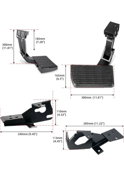 Ford F250 F350 F450 2017-2022 Super Duty Için Geri Çekilebilir Araç Arka Bagaj Kapağı Basamağı (Yurt Dışından) indirimleri