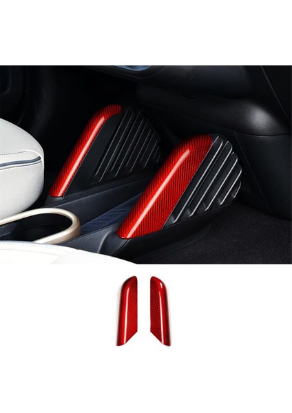 Mını Cooper S Se J01 2024-25 B Için Gerçek Karbon Fiber Iç Konsol Kontrol Alt Parçası Iki Yan Kapak Çerçevesi Döşemesi (Yurt Dışından) indirimleri