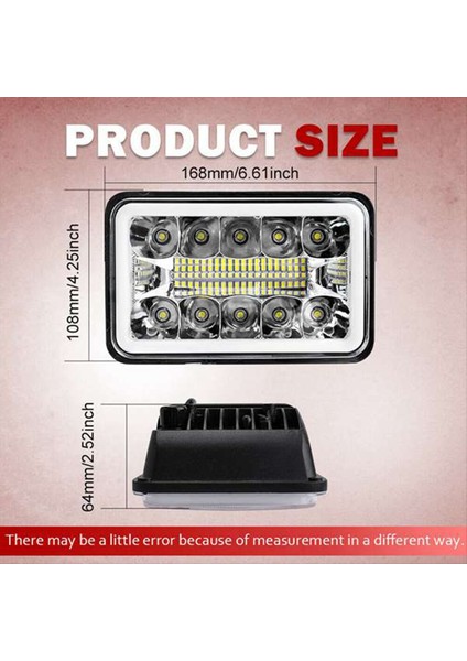 4x6 Inç LED Drl Ampul Kristal Şeffaf Sızdırmaz Far Lambası (Yurt Dışından) fırsatları