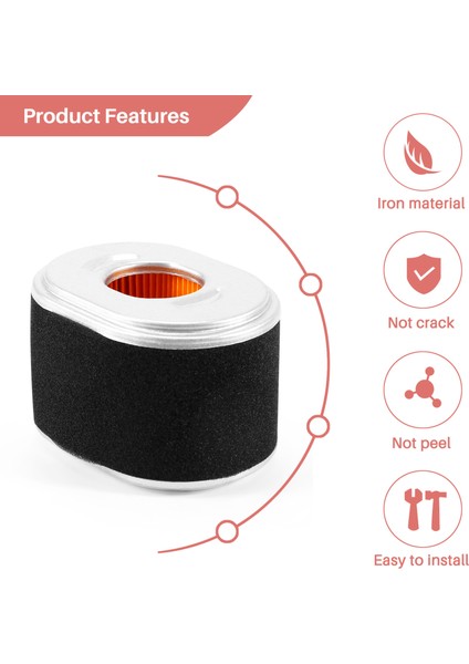 Honda GX120 GX140 GX160 GX200 17210-Z4M-821 17210-ZE1-821 111-4274 AFZE18 17210-ZE1-517 5.5/6.5hp Için 6x Hava Filtresi (Yurt Dışından) fırsatları