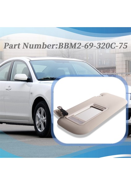 Mazda 3 Hatchback 2010-2013 BBM2-69-320C-75 Için Sol Sürücü Tarafı Güneşliği (Yurt Dışından) indirimleri