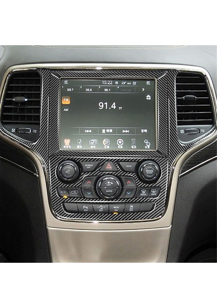 Jeep Grand Cherokee Için Merkezi Kontrol Navigasyon Paneli Karbon Fiber Dekoratif Çerçeve Kapağı Gösterge Düğmesi Çıkartması (Yurt Dışından) fırsatları