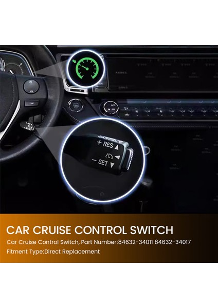 Araç Seyir Kontrol Anahtarı 84632-34011 84632-34017 Toyota Camry Corolla Avalon Matrix Rav4 Için Uygundur (Yurt Dışından) fırsatları