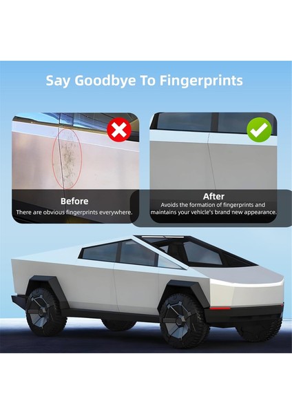 Tesla Cybertruck 2024 2025 Aksesuarları Için Parmak Izi Önleyici Kapı Kolu, Çizilmeye Karşı Işçilik Tasarrufu Sağlayan Kapı Kapatıcı Kolları (Yurt Dışından) modelleri