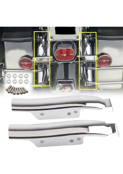 Harley Touring Road Glide Fltr'ye Uygun Arka Çamurluk Sele Çantası Dolgu Paneli Şeritleri (Yurt Dışından)