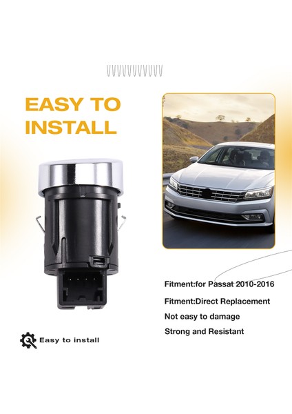 Araç Ateşleme Durdurma Başlatma Düğmesi Anahtarı Motor Başlatma Anahtarı Tek Düğmeli Başlatma Anahtarı 56D959839A Vw Passat 2010-2016 Için (Yurt Dışından) fırsatları