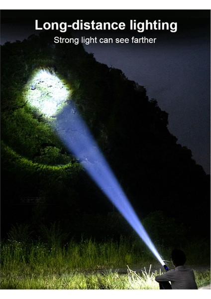 P70 Lamba Boncuk El Feneri Açık Hava Taşınabilir Geri Çekilebilir Yakınlaştırma El Feneri (Yurt Dışından) fırsatları