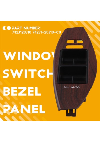 Toyota Premio Allion 07-21 Kapı Pencere Anahtarı Çerçevesi Kaplaması Için Ön Kol Dayama Tabanı Üst Sağ Panel 74231-20310 (Yurt Dışından) fırsatları