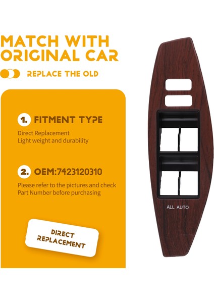 Toyota Premio Allion 07-21 Kapı Pencere Anahtarı Çerçevesi Kaplaması Için Ön Kol Dayama Tabanı Üst Sağ Panel 74231-20310 (Yurt Dışından) indirimleri