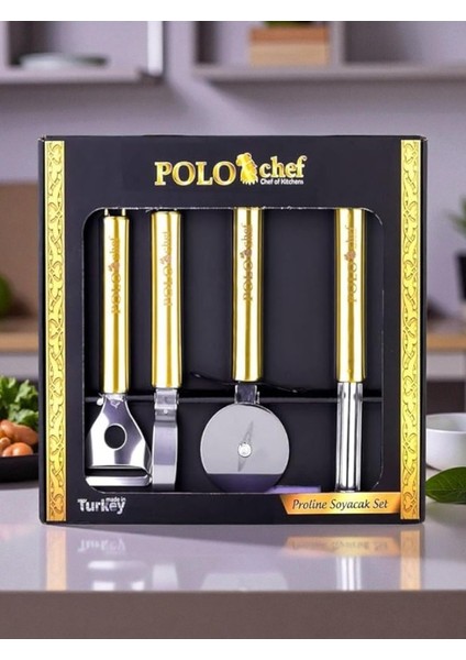 Proline Paslanmaz Çelik Soyacak Set Gold