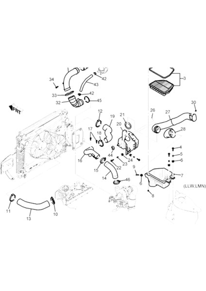 Holden Cg Captiva 2.0 Turbo Dizel Için Araç Hava Giriş Hortumu 96628983 (Yurt Dışından) fiyatları