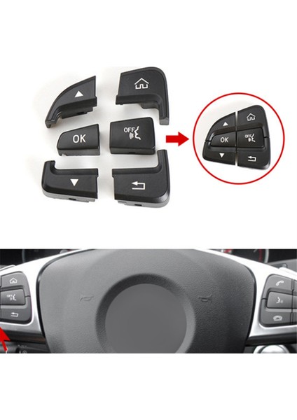 Mercedes Benz Glc C Sınıfı W253 W205 2015-2021 Sol Için Çok Fonksiyonlu Direksiyon Simidi Düğmesi (Yurt Dışından) indirimleri