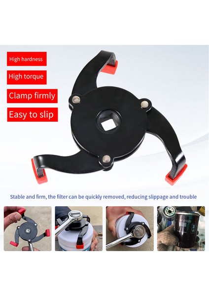 Evrensel 3 Çeneli Yağ Filtresi Sökme Aleti Araba Yağ Filtresi Sökme Aleti Arayüzü Yağ Filtresi Anahtarı Aleti Için Özel Aletler (Yurt Dışından)