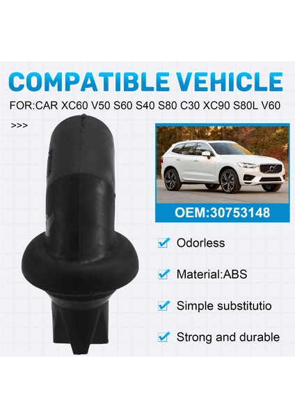30753148 Volvo XC60 V50 S60 S40 S80 C30 XC90 S80L V60 Için Araç Tavan Penceresi Tahliye Hortumu Tavan Kanalı Arayüzü (Yurt Dışından) fırsatları